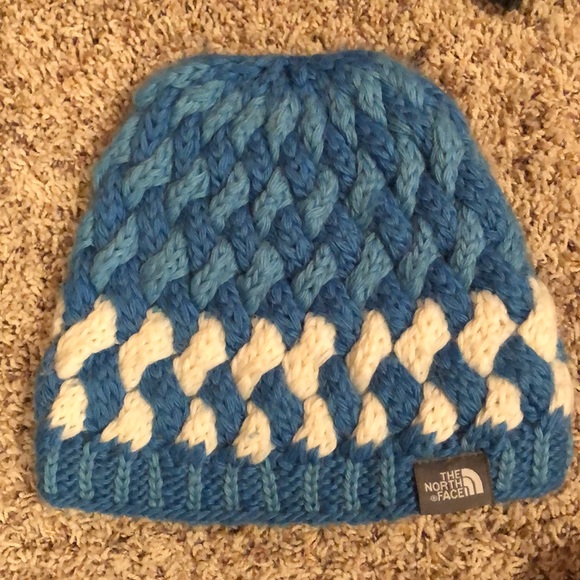 The North Face Accessories - The North Face blue knit beanie